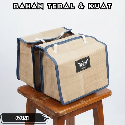 KANDEK AKNA AXL- Bronjong Motor Tas Kurir Ronjot Kurir Obrok Pos Bahan Akna Goni Super Tebal dan Kuat