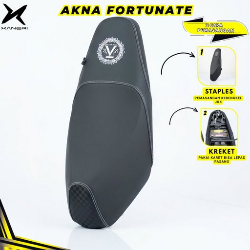 Akna AXL Cover Kulit Jok Motor Fortunate Motif Carbon Vario Nmax Pcx Beat