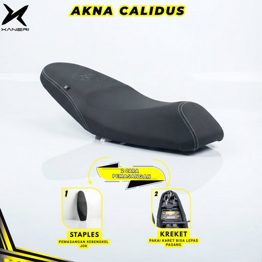 Akna AXL Cover Jok Motor Kulit Akna Calidus Amplas Carbon 3D - Vario Led Old Mio Beat Nmax Supra Pcx Aerox Scoopy Adv