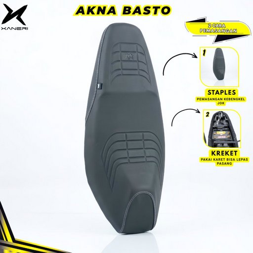 Akna AXL Basto Sarung Jok Motor Hitam Kulit Sintetis