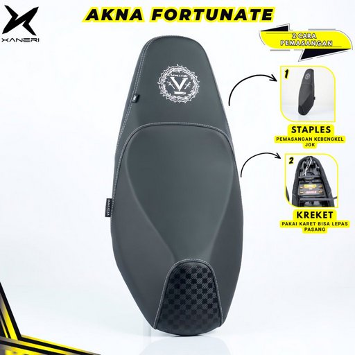 Akna AXL Cover Kulit Jok Motor Fortunate Motif Carbon Vario Nmax Pcx Beat Scoopy