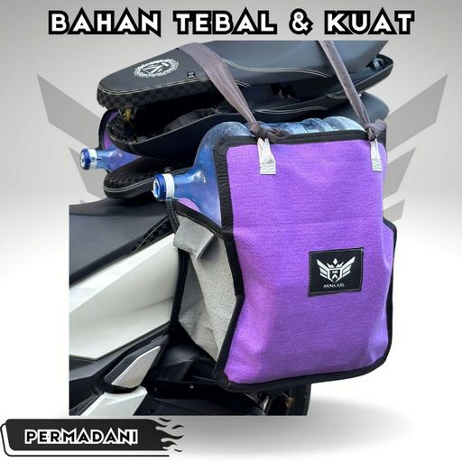 Akna AXL Kulit Jok & Cover Jok Motor Dives Hitam Motif Karbon