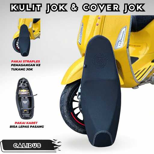 Akna AXL Cover Jok Motor Kulit Calidus Amplas Carbon 3D - Vario Led Old Mio Beat Nmax Supra Pcx Aerox Scoopy